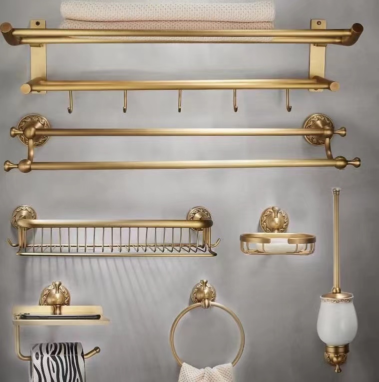 7-Piece Antique Brass Bathroom Accessory Set TAC077S