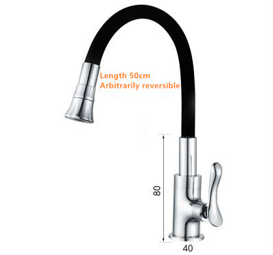 Kitchen Basin Tap Brass Rotatable Changing Outlet Cold Water Only Kitchen Tap TB0118