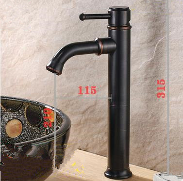 Antique Black Bronze Brass Bathroom Mixer Water Sink Tap TB0169Z - Click Image to Close