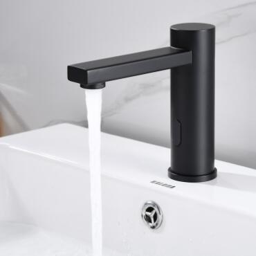 Antique SUS304 Black Single Hole Bathroom Sink Tap Mixer Automatic Tap TB0245 - Click Image to Close