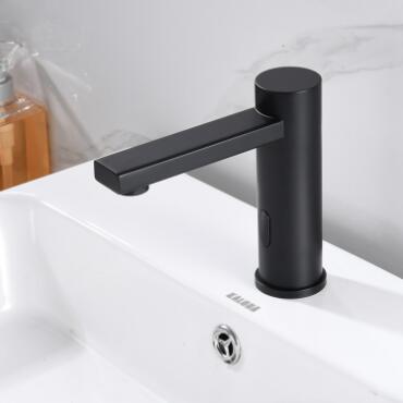 Antique SUS304 Black Single Hole Bathroom Sink Tap Mixer Automatic Tap TB0245 - Click Image to Close
