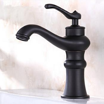 Antique Brass Black Bronze New Design Bathroom Sink Tap Mixer Water Basin Tap TB026M - Click Image to Close