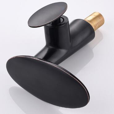 Antique Black Bronze Brass Speical Handle Designed Waterfall Bathroom Mixer Sink Tap TB0309