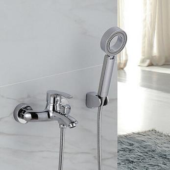 Well Designed Brass Bathtub Tap with Hand Shower Mixer Tap TB055U - Click Image to Close