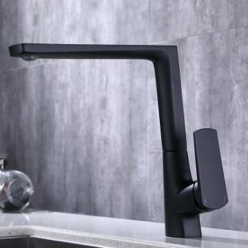 Antique Black Brass 360° Rotatable Spout Mixer Kitchen Sink Tap TB2018 - Click Image to Close