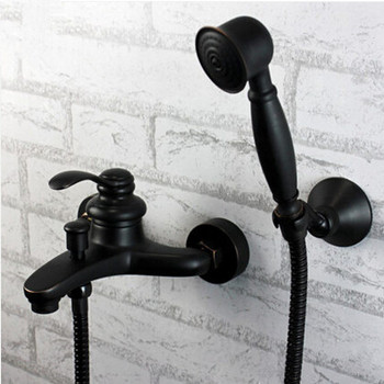 Antique Brass Black Bronze Wall Mounted Bathroom Bathtub Tap TB209U