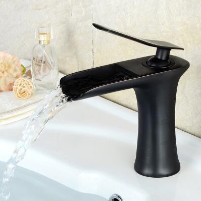 Antique Black Bronze Brass Bathroom Sink Tap Short Version TB298BS - Click Image to Close