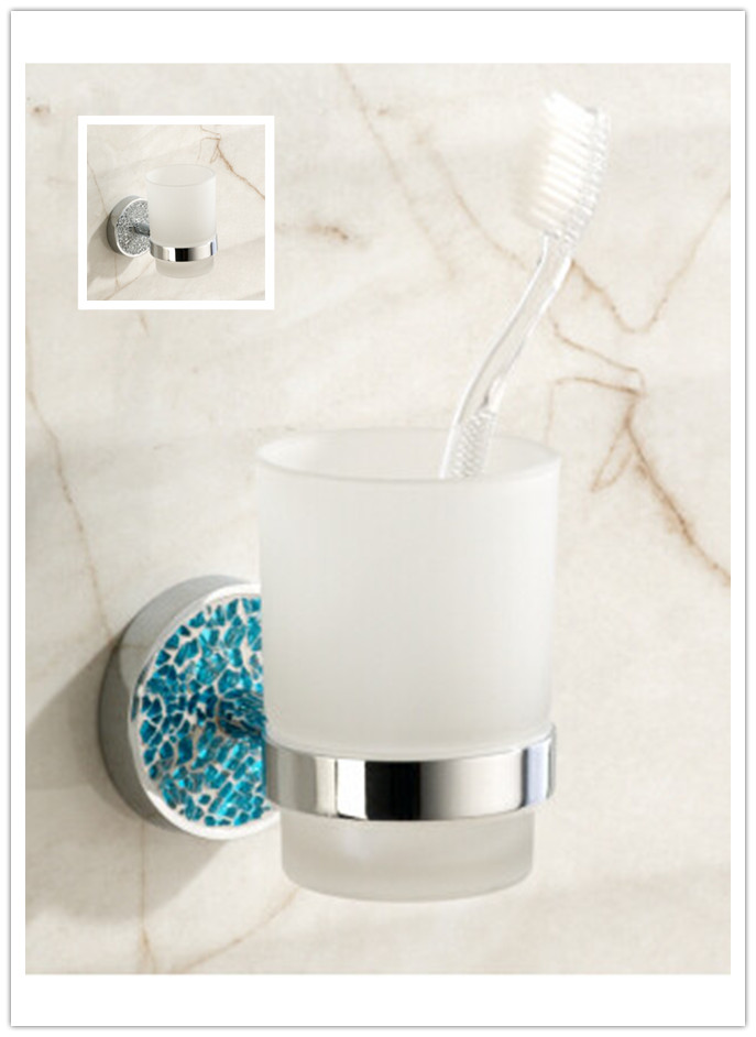 New 2 Colors Chrome Diamond Bathroom Accessory Tooth Brush Holder TB55BW