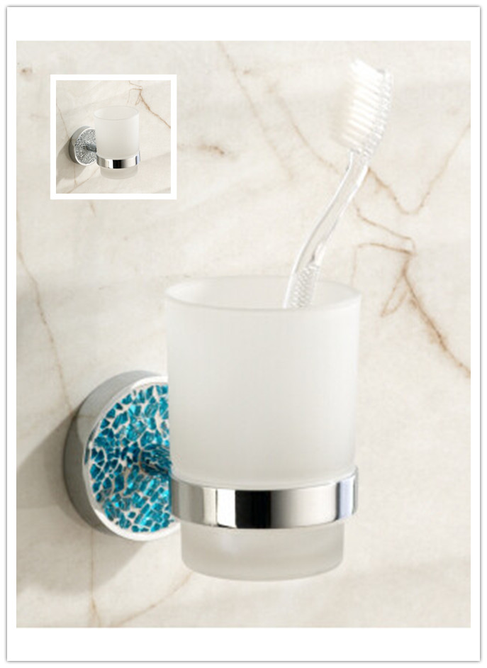 New 2 Colors Chrome Diamond Bathroom Accessory Tooth Brush Holder TB55BW - Click Image to Close