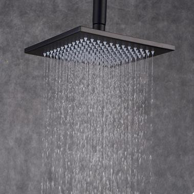 Antique Black Bronze Brass 8 Inch Square Rainfall Shower Head TBS108