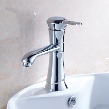 Chrome Brass Fashion Simplicity Mixer Bathroom Sink Tap TC0085