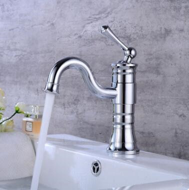 Basin Tap Brass Chrome Finished Rotatable Mixer Bathroom Sink Tap TC0115