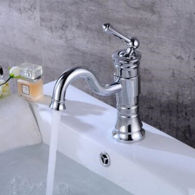 Basin Tap Brass Chrome Finished Rotatable Mixer Bathroom Sink Tap TC0115 - Click Image to Close