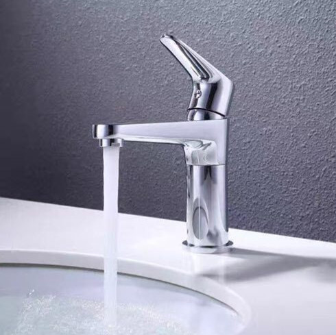 Chrome Finish Brass Mixer Water Bathroom Sink Tap TC0150 - Click Image to Close