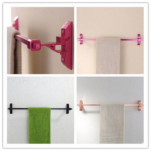 3 Colors To Choose Brushed Space Aluminum Bathroom Accessory Towel Bar TC0898 - Click Image to Close