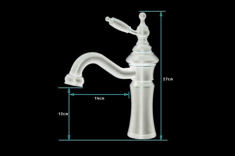 Brass Chrome Finished Mixer Bathroom Sink Tap TC1228