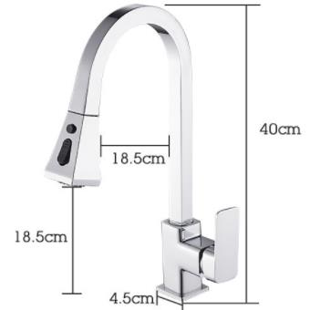 Brass Bright Chrome Finish Pull Out Kitchen Taps TC260P