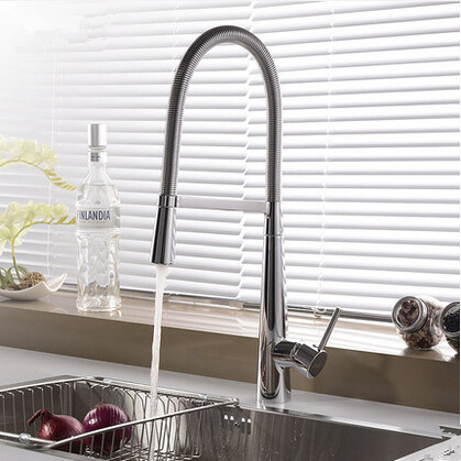 New Designed Brass Ceramic Valve Single Handle Kitchen Mixer Tap TC802F - Click Image to Close