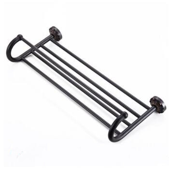 Antique Black Brass Bathroom Towel Rack Bathroom Towel Bar TCB0115 - Click Image to Close