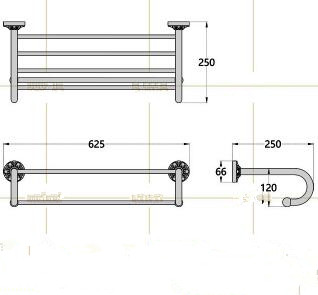 Antique Black Brass Bathroom Towel Rack Bathroom Towel Bar TCB0115