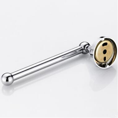 Simple Style Brass Bright Chrome FInished Bathroom Accessory Toilet Roll Holder TCB026 - Click Image to Close