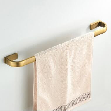 Antique Brass Bathroom Accessory Towel Bar Single Towel Bar TCB042A - Click Image to Close