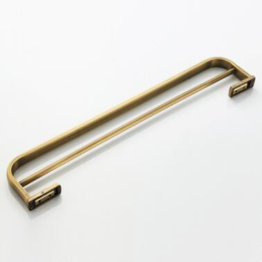 Antique Brass Bathroom Accessory Towel Bar Double Towel Bar TCB051A - Click Image to Close