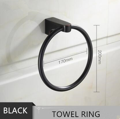 Antique Black Bronze Brass Bathroom Towel Ring Bathroom Accessory TCB073