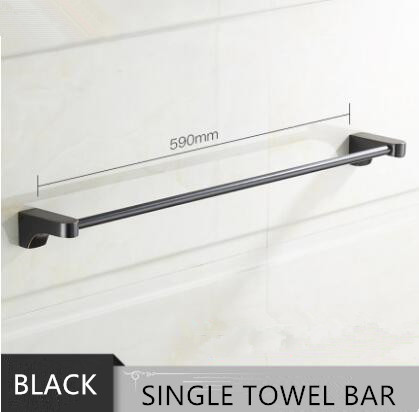 Antique Black Brass Bathroom Single Towel Bar Bathroom Accessory TCB084
