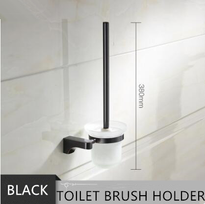 Antique Black Bronze Brass Wall-mounted Toilet Brush Holder TCB088 - Click Image to Close