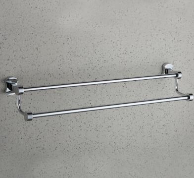 Chrome finished Solid Brass 25 Inch Double Towel Bar TCB2003