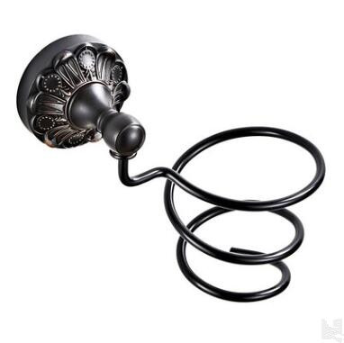 Antique Black Brass Bronze Carving Hair Dryer Holder Bathroom Accessory TCB425 - Click Image to Close