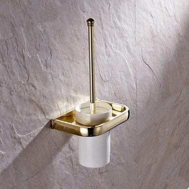 Antique Golden Printed Bathroom Accessory Toilet Brush Holder TGB0850