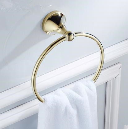 Antique Brass Ti-PVD Wall-mounted Towel Ring TGB1007