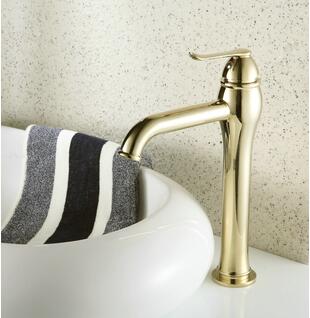 Ti-PVD Finish One hole Antique Style Bathroom Sink Tap TP0489G