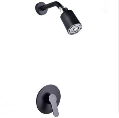 Antique Black Brass Concealed Installation Rainfall Contracted Bathroom Shower Tap TS0348C