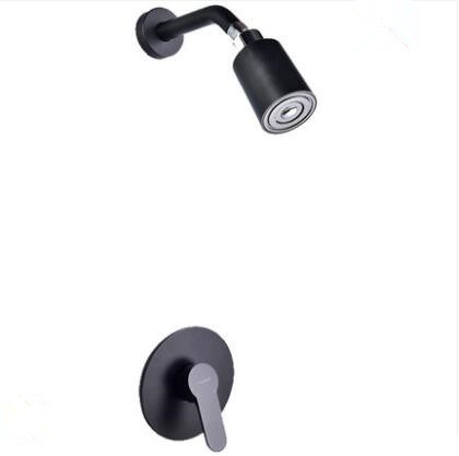 Antique Black Brass Concealed Installation Rainfall Contracted Bathroom Shower Tap TS0348C - Click Image to Close