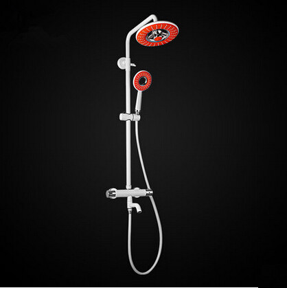 High Quality Round Shower Head Thermostatic Shower Tap Set TS1299 - Click Image to Close