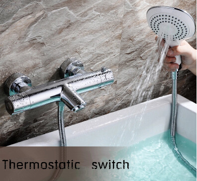 Brass Thermostatic Handle Shower Tap Sets Pressurized Mixer Shower Tap TS3880 - Click Image to Close