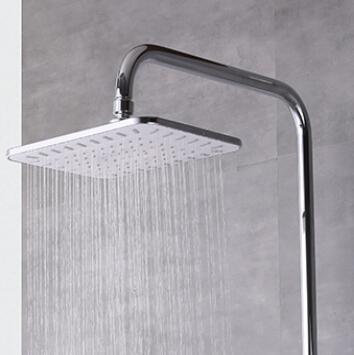 Bright Chrome Finished Brass Key-Press Type Bathroom Wall Mounted Shower Set TSC698