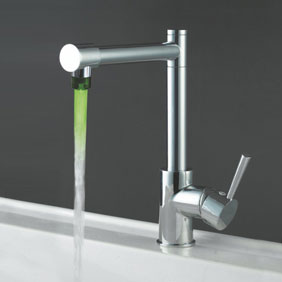 Contemporary Color Changing LED Light Kitchen Tap - T0465F