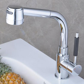 Chrome Single Handle Centerset Kitchen Tap T18008 - Click Image to Close