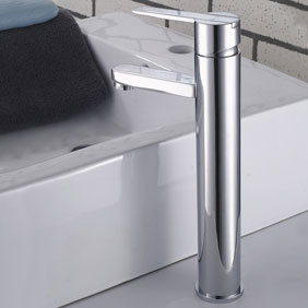 Elegant Brass Bathroom Sink Tap Chrome Finish T0522H