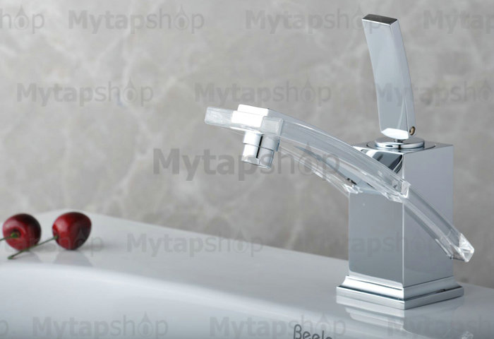 Single Handle Chrome Centerset Bathroom Sink Tap T0766 - Click Image to Close