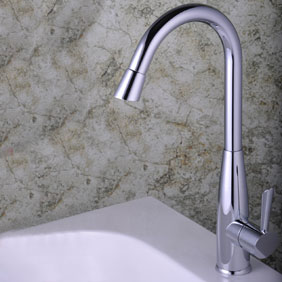 Single Handle Chrome Kitchen Tap T0303 - Click Image to Close