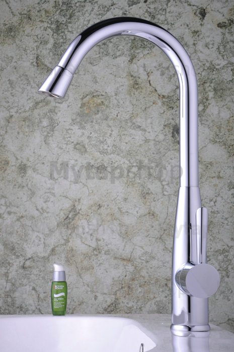 Single Handle Chrome Kitchen Tap T0303 - Click Image to Close