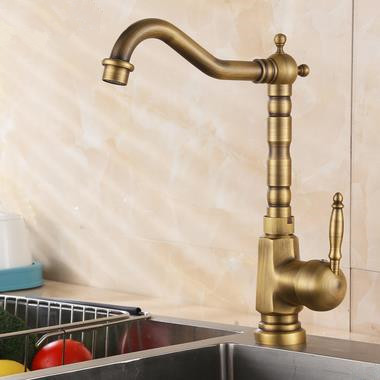 Centerset Antique Brass Kitchen Tap T0438