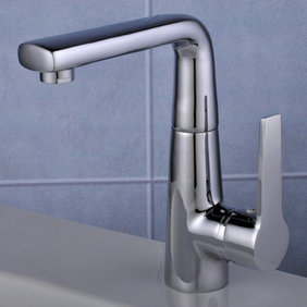 Contemporary Centerset Chrome Finish Bathroom Sink Tap T0554 - Click Image to Close