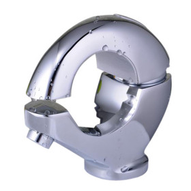 Chrome Centerset Single Handle Bathroom Sink Tap T0771