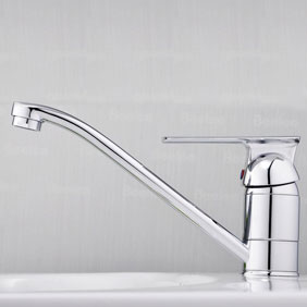 Single Handle Chrome Centerset Kitchen Tap T18003 - Click Image to Close